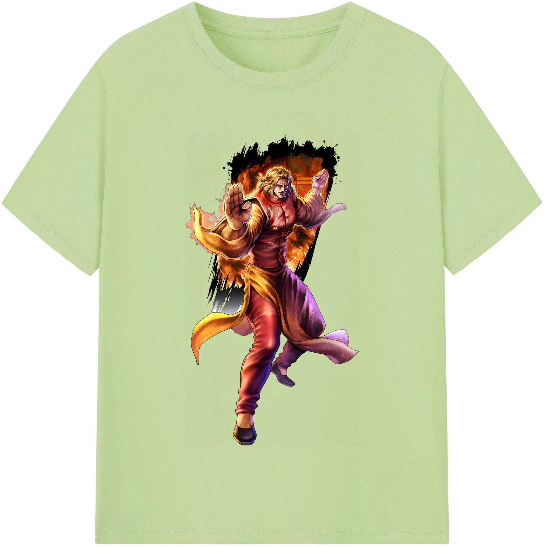 （画像用） 北斗の拳 Fist of the North Star 綿100％半袖Tシャツ（フロントプリント）